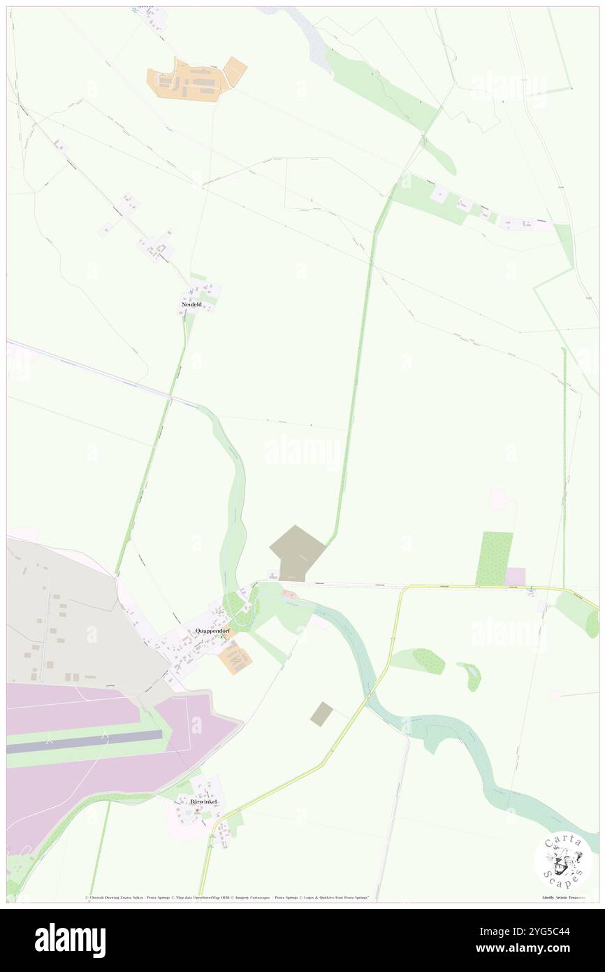 Quappendorf, Deutschland, Brandenburg, N 52 37' 6''', N 14 15' 47''', Karte, Cartascapes Map, veröffentlicht 2024. Erkunden Sie Cartascapes, eine Karte, die die vielfältigen Landschaften, Kulturen und Ökosysteme der Erde enthüllt. Reisen Sie durch Zeit und Raum und entdecken Sie die Verflechtungen der Vergangenheit, Gegenwart und Zukunft unseres Planeten. Stockfoto