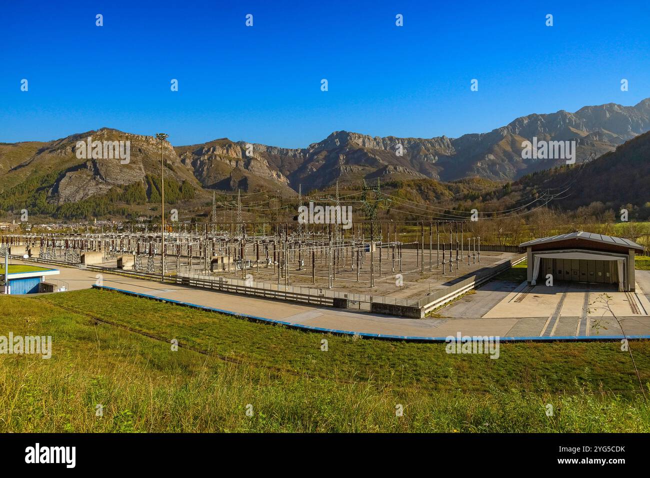 Italien Piemont Alpi Marittime Park - Valle Gesso - Entracque Enel Centrale Idroelettrica Luigi Einaudi Stockfoto