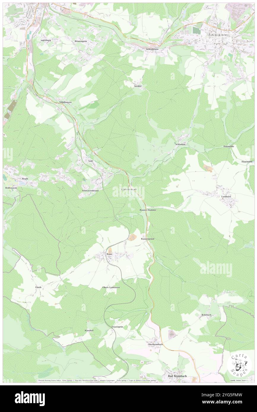 Christiansreuth, DE, Deutschland, Sachsen, N 50 16' 17''', N 12 17' 36''', Karte, Cartascapes Map, veröffentlicht 2024. Erkunden Sie Cartascapes, eine Karte, die die vielfältigen Landschaften, Kulturen und Ökosysteme der Erde enthüllt. Reisen Sie durch Zeit und Raum und entdecken Sie die Verflechtungen der Vergangenheit, Gegenwart und Zukunft unseres Planeten. Stockfoto