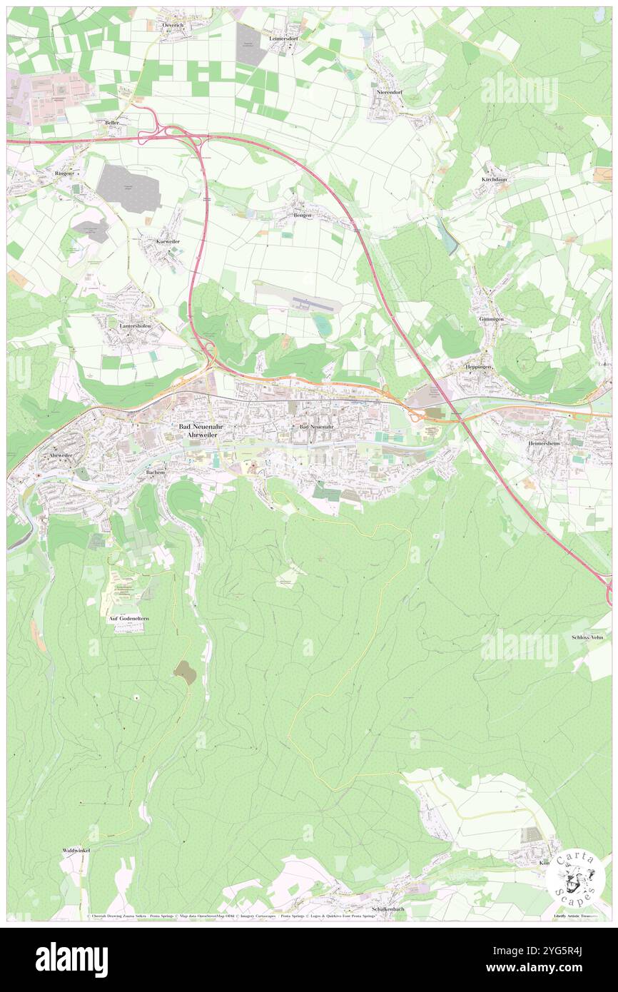 Steigenberger Bad Neuenahr, Deutschland, Rheinland-Pfalz, N 50 32' 27''', N 7 8' 11''', Karte, Kartenausgabe 2024. Erkunden Sie Cartascapes, eine Karte, die die vielfältigen Landschaften, Kulturen und Ökosysteme der Erde enthüllt. Reisen Sie durch Zeit und Raum und entdecken Sie die Verflechtungen der Vergangenheit, Gegenwart und Zukunft unseres Planeten. Stockfoto