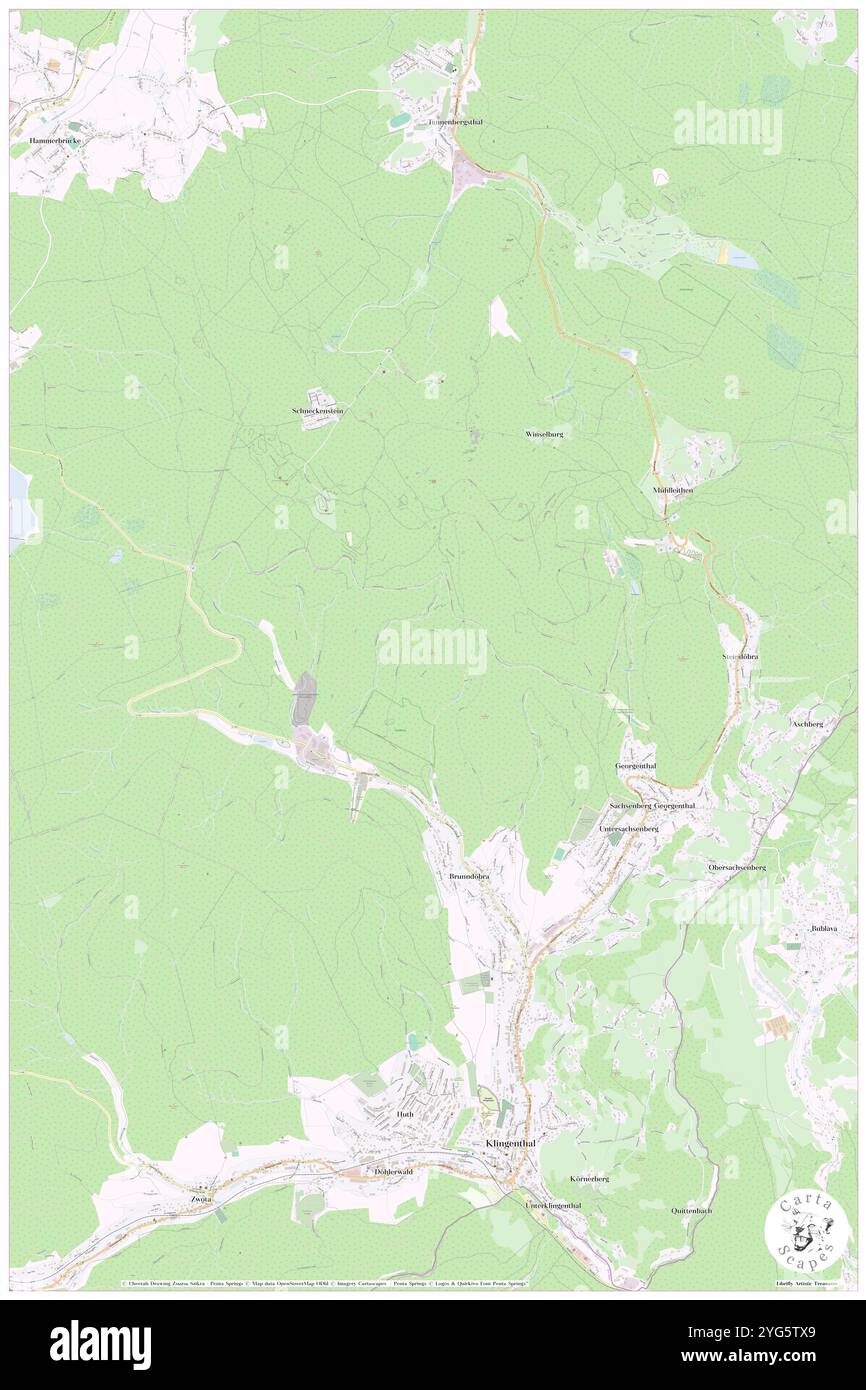 Goldberg, DE, Deutschland, Sachsen, N 50 23' 43''', N 12 27' 31''', Karte, Cartascapes Map veröffentlicht 2024. Erkunden Sie Cartascapes, eine Karte, die die vielfältigen Landschaften, Kulturen und Ökosysteme der Erde enthüllt. Reisen Sie durch Zeit und Raum und entdecken Sie die Verflechtungen der Vergangenheit, Gegenwart und Zukunft unseres Planeten. Stockfoto