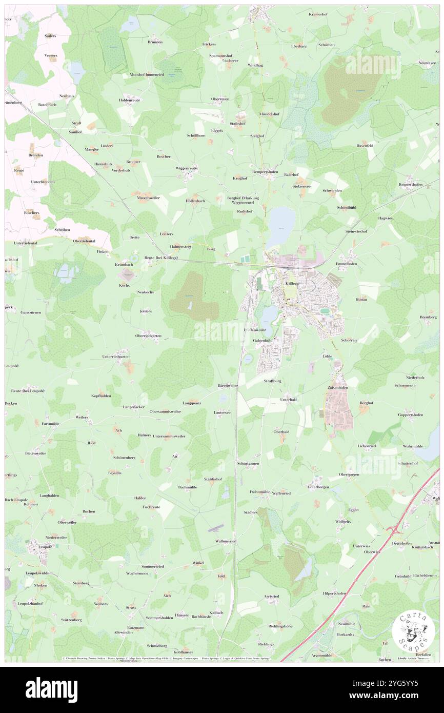 Burgermoos, DE, Deutschland, Baden-Württemberg, N 47 46' 59''', N 9 52' 0''', Karte, Karte, Kartenausgabe 2024. Erkunden Sie Cartascapes, eine Karte, die die vielfältigen Landschaften, Kulturen und Ökosysteme der Erde enthüllt. Reisen Sie durch Zeit und Raum und entdecken Sie die Verflechtungen der Vergangenheit, Gegenwart und Zukunft unseres Planeten. Stockfoto