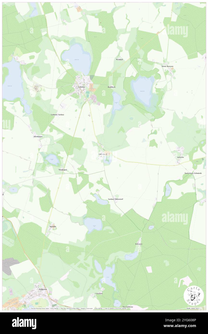 Oldenstorf, DE, Deutschland, Mecklenburg-Vorpommern, N 53 39' 46'', N 12 6' 22''', Karte, Cartascapes Map veröffentlicht 2024. Erkunden Sie Cartascapes, eine Karte, die die vielfältigen Landschaften, Kulturen und Ökosysteme der Erde enthüllt. Reisen Sie durch Zeit und Raum und entdecken Sie die Verflechtungen der Vergangenheit, Gegenwart und Zukunft unseres Planeten. Stockfoto