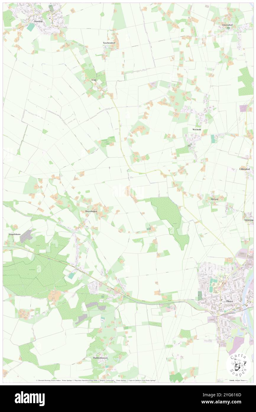 Rohlfen, DE, Deutschland, Niedersachsen, N 52 49' 58''', N 9 5' 55''', Karte, Cartascapes Map 2024 veröffentlicht. Erkunden Sie Cartascapes, eine Karte, die die vielfältigen Landschaften, Kulturen und Ökosysteme der Erde enthüllt. Reisen Sie durch Zeit und Raum und entdecken Sie die Verflechtungen der Vergangenheit, Gegenwart und Zukunft unseres Planeten. Stockfoto