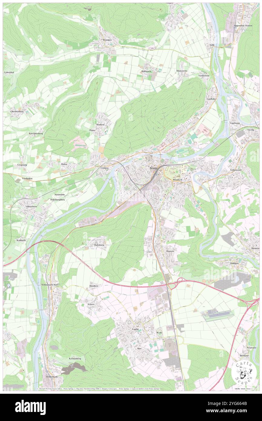 Brugg, Schwaben, DE, Deutschland, Bayern, n 47 38' 59''', N 9 58' 59'', Karte, Cartascapes Map, veröffentlicht 2024. Erkunden Sie Cartascapes, eine Karte, die die vielfältigen Landschaften, Kulturen und Ökosysteme der Erde enthüllt. Reisen Sie durch Zeit und Raum und entdecken Sie die Verflechtungen der Vergangenheit, Gegenwart und Zukunft unseres Planeten. Stockfoto