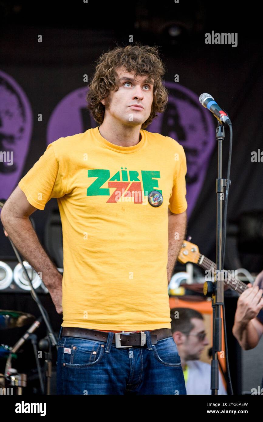 Reverend and the Makers in Bar M, 1. September 2007, San Antonio, Ibiza, Spanien. Stockfoto