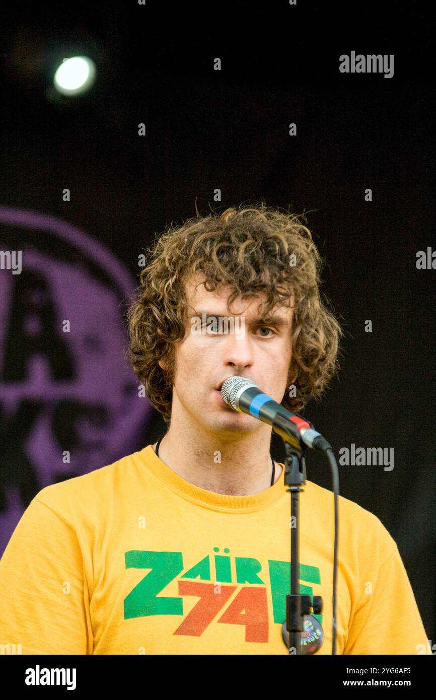 Reverend and the Makers in Bar M, 1. September 2007, San Antonio, Ibiza, Spanien. Stockfoto