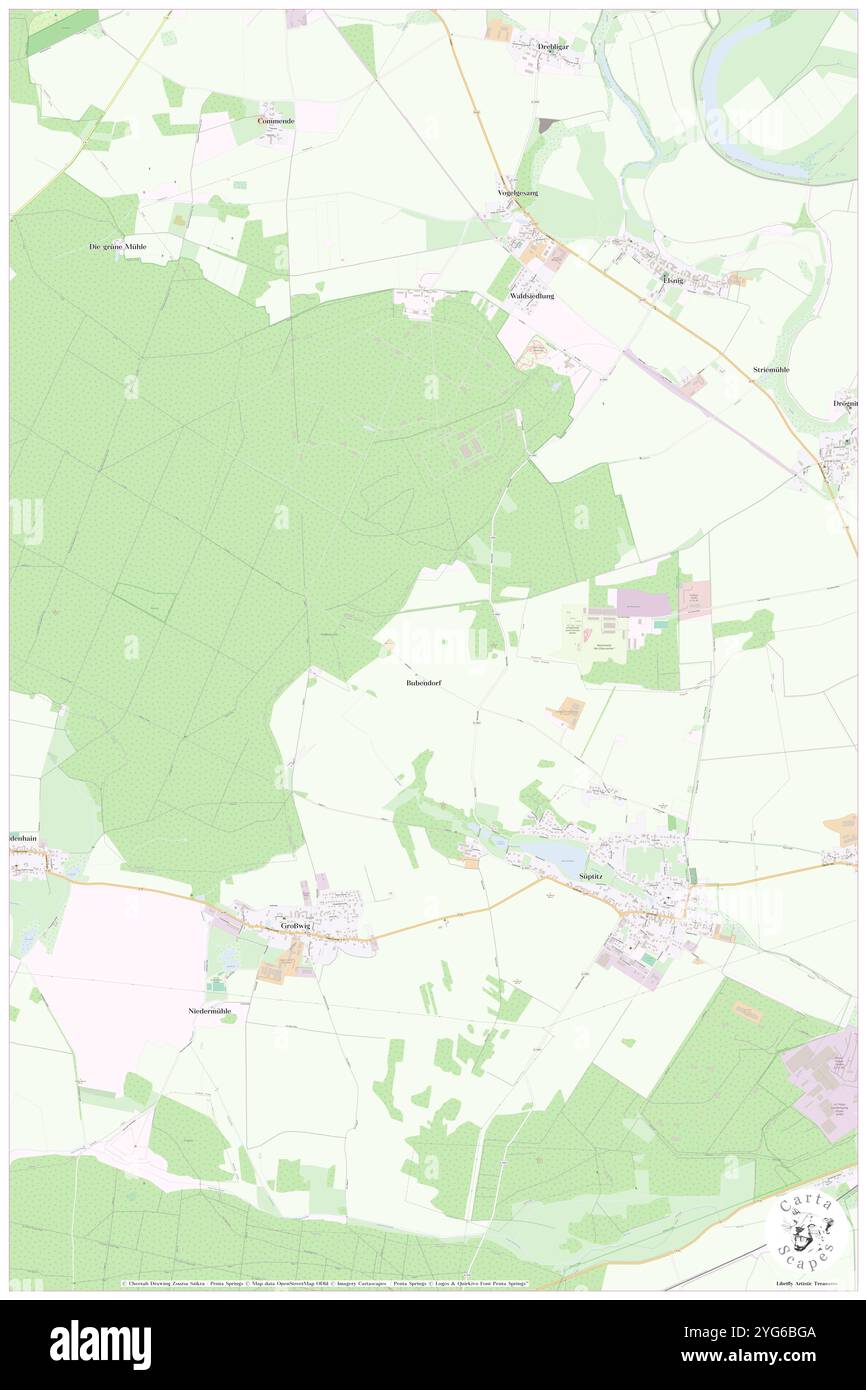 Bubendorf, DE, Deutschland, Sachsen, N 51 34' 59''', N 12 54' 0''', Karte, Cartascapes Map veröffentlicht 2024. Erkunden Sie Cartascapes, eine Karte, die die vielfältigen Landschaften, Kulturen und Ökosysteme der Erde enthüllt. Reisen Sie durch Zeit und Raum und entdecken Sie die Verflechtungen der Vergangenheit, Gegenwart und Zukunft unseres Planeten. Stockfoto