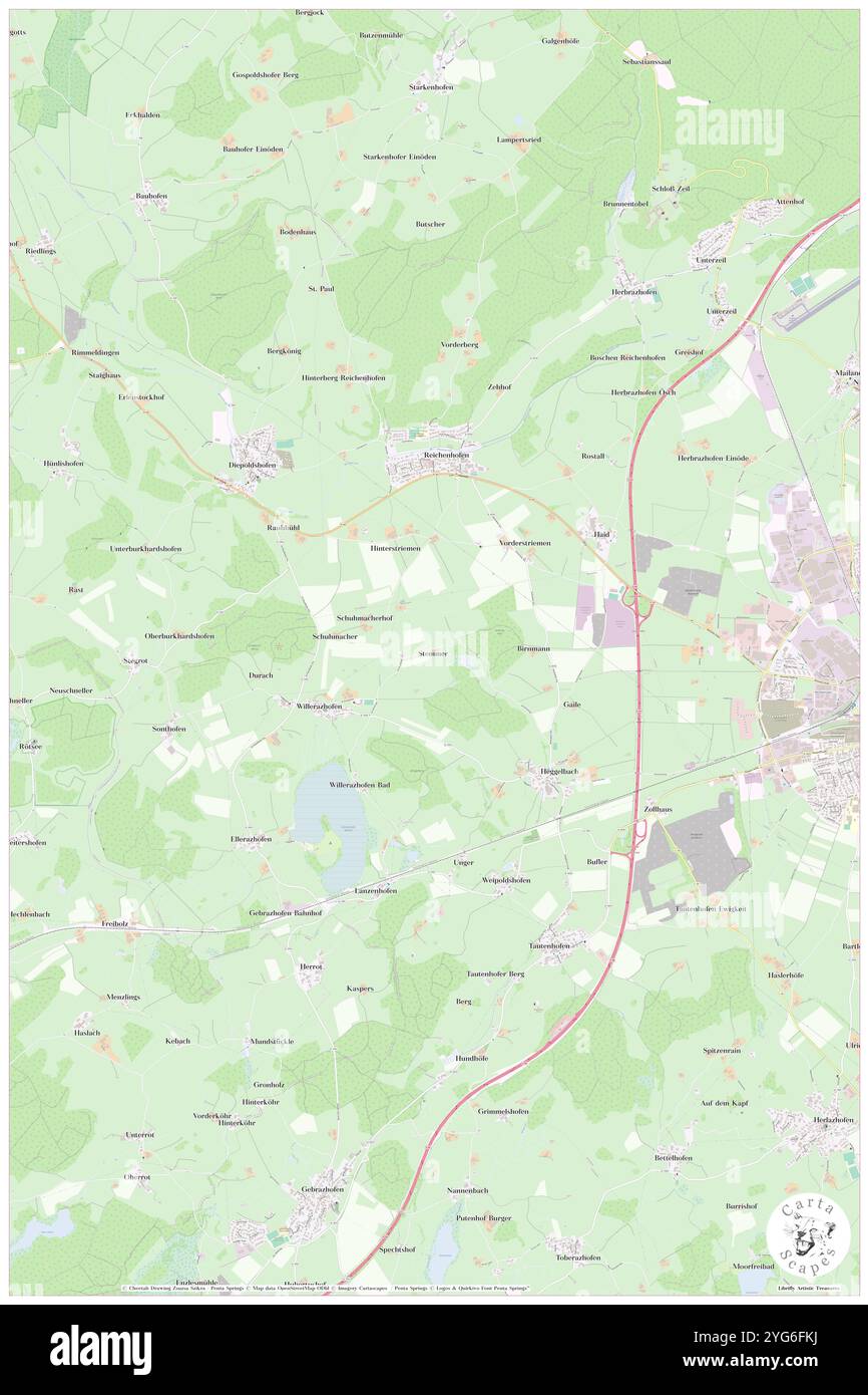 STEMMER, Region Tübingen, Deutschland, Baden-Württemberg, n 47 49' 51''', N 9 58' 2'', Karte, Cartascapes Map, veröffentlicht 2024. Erkunden Sie Cartascapes, eine Karte, die die vielfältigen Landschaften, Kulturen und Ökosysteme der Erde enthüllt. Reisen Sie durch Zeit und Raum und entdecken Sie die Verflechtungen der Vergangenheit, Gegenwart und Zukunft unseres Planeten. Stockfoto