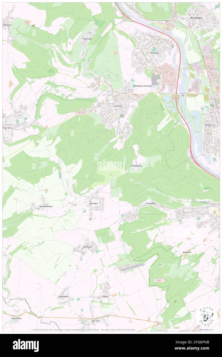 Hasenberg, DE, Deutschland, Saarland, N 49 20' 33''', N 6 39' 52''', Karte, Cartascapes Map veröffentlicht 2024. Erkunden Sie Cartascapes, eine Karte, die die vielfältigen Landschaften, Kulturen und Ökosysteme der Erde enthüllt. Reisen Sie durch Zeit und Raum und entdecken Sie die Verflechtungen der Vergangenheit, Gegenwart und Zukunft unseres Planeten. Stockfoto