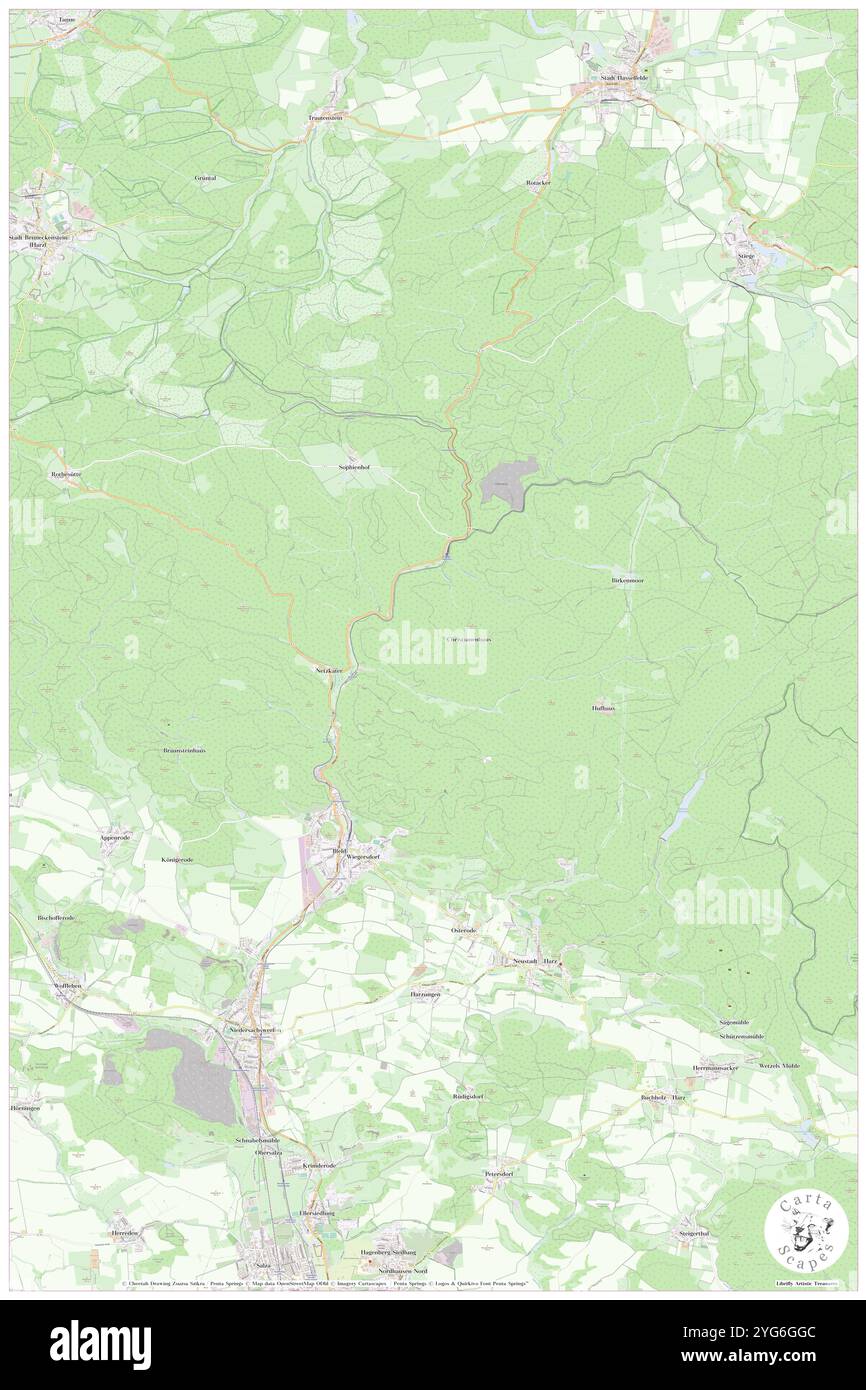 Ilfeld, Deutschland, Thüringen, N 51 34' 42''', N 10 47' 22'', Karte, Karte, Karte 2024 veröffentlicht. Erkunden Sie Cartascapes, eine Karte, die die vielfältigen Landschaften, Kulturen und Ökosysteme der Erde enthüllt. Reisen Sie durch Zeit und Raum und entdecken Sie die Verflechtungen der Vergangenheit, Gegenwart und Zukunft unseres Planeten. Stockfoto