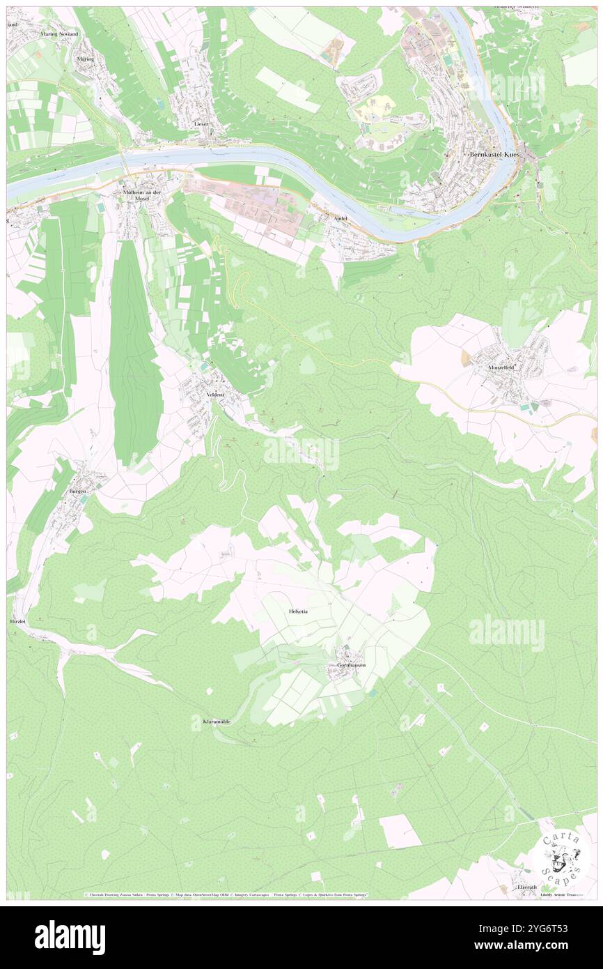 Thalveldenz, DE, Deutschland, Rheinland-Pfalz, N 49 52' 58''', N 7 2' 16''', Karte, Cartascapes Map veröffentlicht 2024. Erkunden Sie Cartascapes, eine Karte, die die vielfältigen Landschaften, Kulturen und Ökosysteme der Erde enthüllt. Reisen Sie durch Zeit und Raum und entdecken Sie die Verflechtungen der Vergangenheit, Gegenwart und Zukunft unseres Planeten. Stockfoto