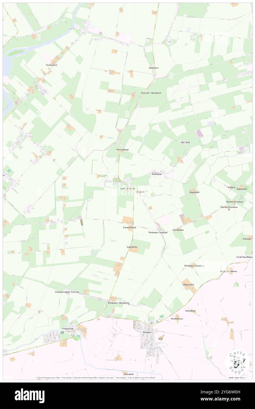 Rothescheune, DE, Deutschland, Niedersachsen, N 53 30' 41'', N 7 11' 49''', Karte, Cartascapes Map 2024 veröffentlicht. Erkunden Sie Cartascapes, eine Karte, die die vielfältigen Landschaften, Kulturen und Ökosysteme der Erde enthüllt. Reisen Sie durch Zeit und Raum und entdecken Sie die Verflechtungen der Vergangenheit, Gegenwart und Zukunft unseres Planeten. Stockfoto