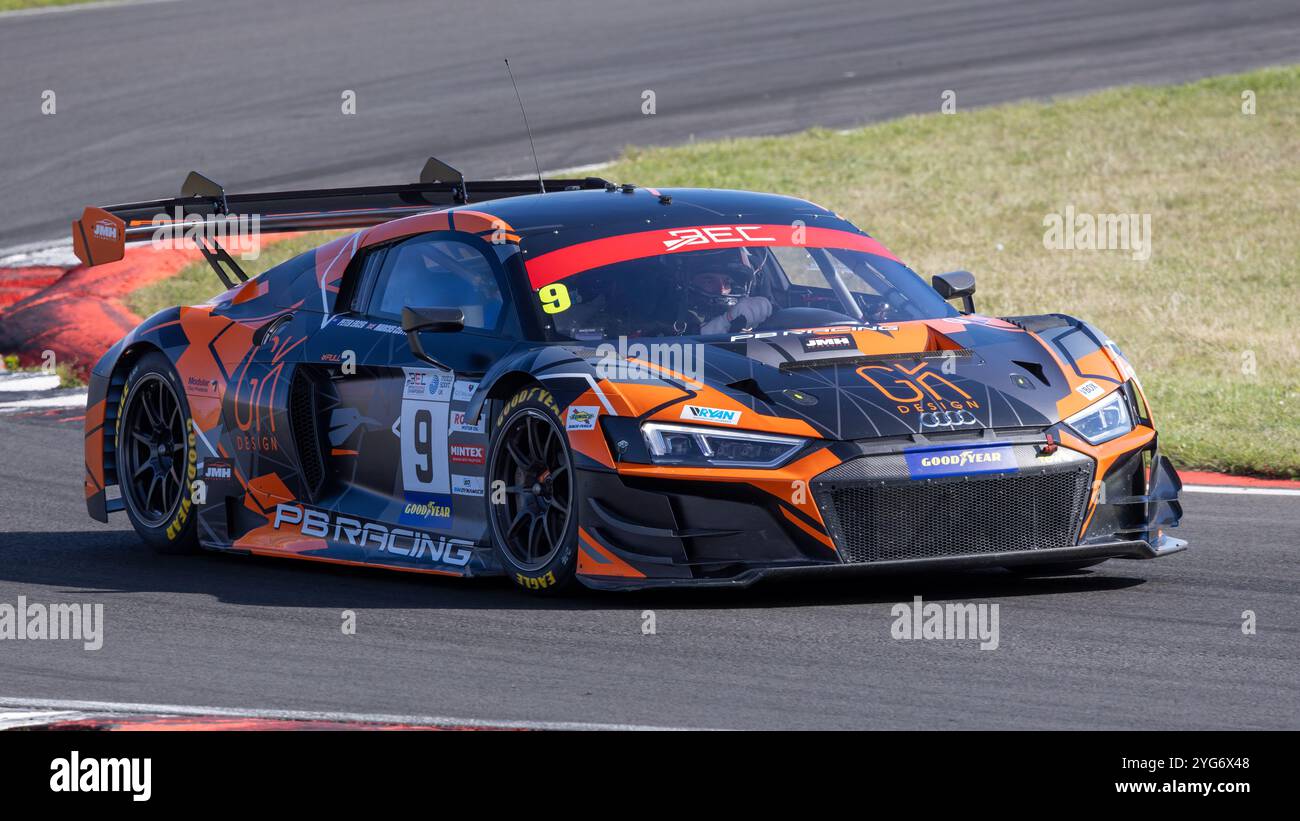 Peter Erceg / Marcus Clutton PB Racing von JMH Audi GT3 während des British Endurance Championship Rennens 2024 in Snetterton, Norfolk, UK Stockfoto