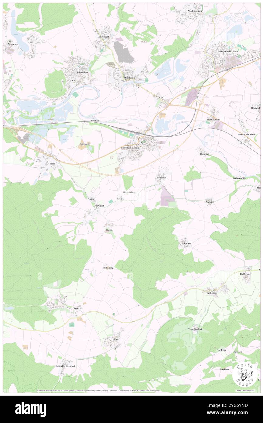 Hochstadt a.. Main, Oberfranken, DE, Deutschland, Bayern, n 50 8' 59''', N 11 10' 25''', Karte, Cartascapes Map, veröffentlicht 2024. Erkunden Sie Cartascapes, eine Karte, die die vielfältigen Landschaften, Kulturen und Ökosysteme der Erde enthüllt. Reisen Sie durch Zeit und Raum und entdecken Sie die Verflechtungen der Vergangenheit, Gegenwart und Zukunft unseres Planeten. Stockfoto