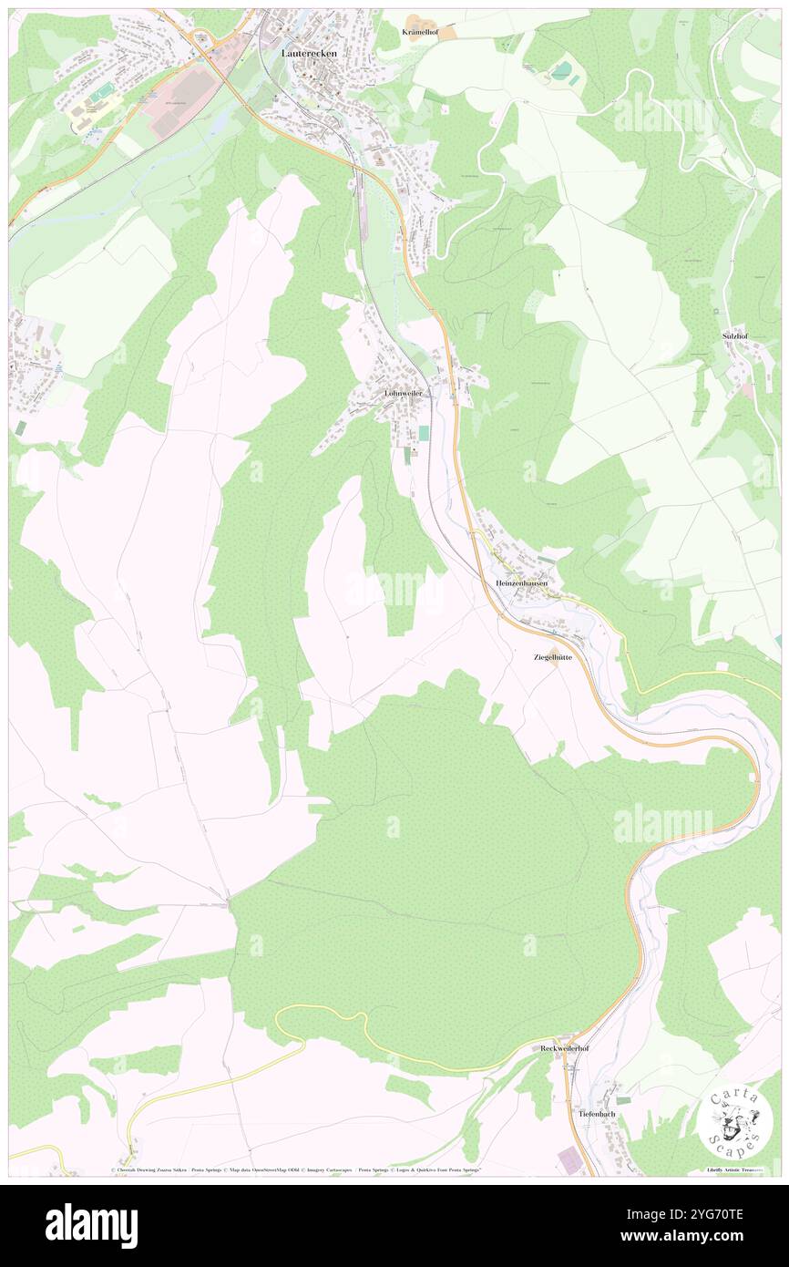 Lohnweiler, DE, Deutschland, Rheinland-Pfalz, N 49 37' 39''', N 7 36' 27''', Karte, Kartenausgabe 2024. Erkunden Sie Cartascapes, eine Karte, die die vielfältigen Landschaften, Kulturen und Ökosysteme der Erde enthüllt. Reisen Sie durch Zeit und Raum und entdecken Sie die Verflechtungen der Vergangenheit, Gegenwart und Zukunft unseres Planeten. Stockfoto