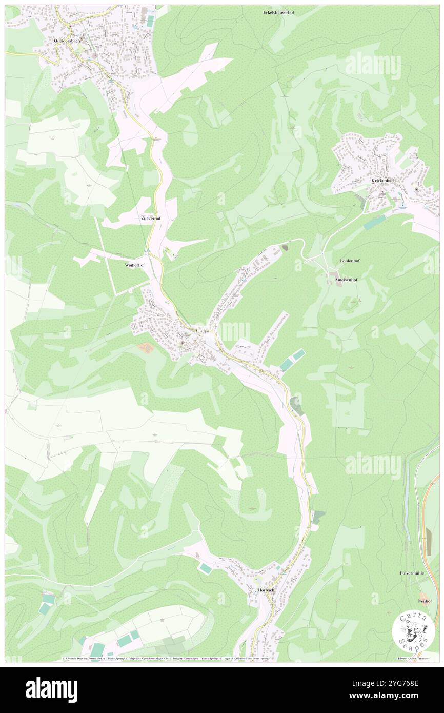 Linden, Deutschland, Rheinland-Pfalz, N 49 21' 0''', N 7 39' 0''', Karte, Cartascapes Map, veröffentlicht 2024. Erkunden Sie Cartascapes, eine Karte, die die vielfältigen Landschaften, Kulturen und Ökosysteme der Erde enthüllt. Reisen Sie durch Zeit und Raum und entdecken Sie die Verflechtungen der Vergangenheit, Gegenwart und Zukunft unseres Planeten. Stockfoto