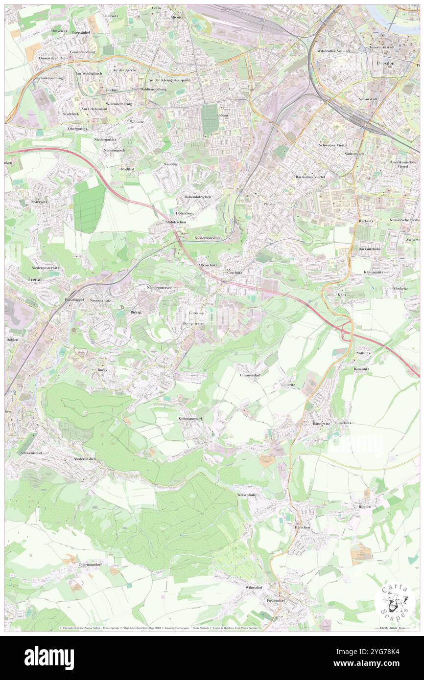 Dresden (Gittersee), Paul-Gerhardt-Kirche, DE, Deutschland, Sachsen, n 51 0' 37''', N 13 41' 45''', Karte, Cartascapes Map, veröffentlicht 2024. Erkunden Sie Cartascapes, eine Karte, die die vielfältigen Landschaften, Kulturen und Ökosysteme der Erde enthüllt. Reisen Sie durch Zeit und Raum und entdecken Sie die Verflechtungen der Vergangenheit, Gegenwart und Zukunft unseres Planeten. Stockfoto