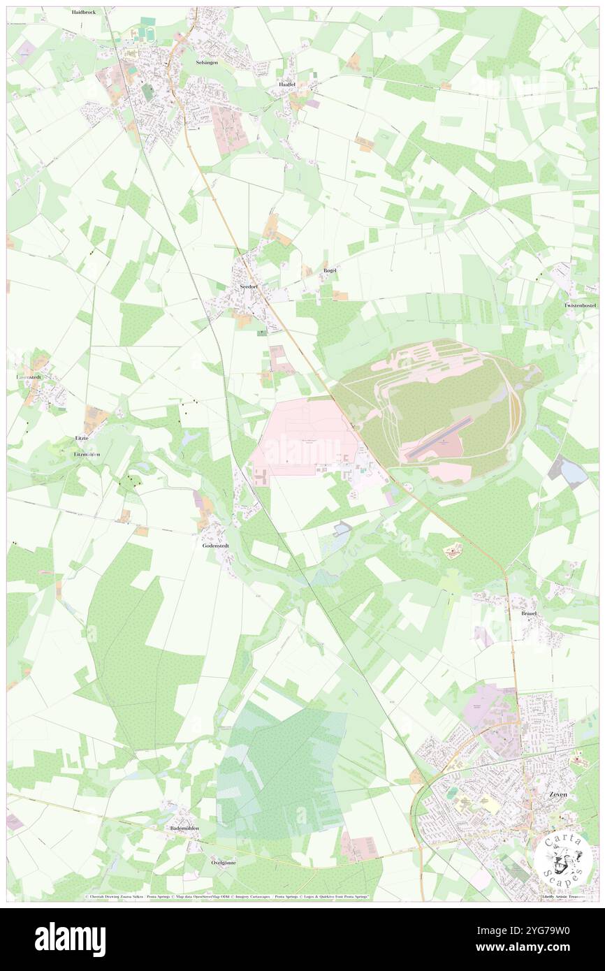 Seedorf, DE, Deutschland, Schleswig-Holstein, N 54 2' 59''', N 10 25' 0''', Karte, Cartascapes Map veröffentlicht 2024. Erkunden Sie Cartascapes, eine Karte, die die vielfältigen Landschaften, Kulturen und Ökosysteme der Erde enthüllt. Reisen Sie durch Zeit und Raum und entdecken Sie die Verflechtungen der Vergangenheit, Gegenwart und Zukunft unseres Planeten. Stockfoto