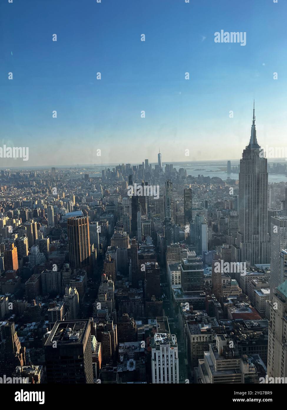 Sonnenuntergang in Summit One Vanderbilt Stockfoto