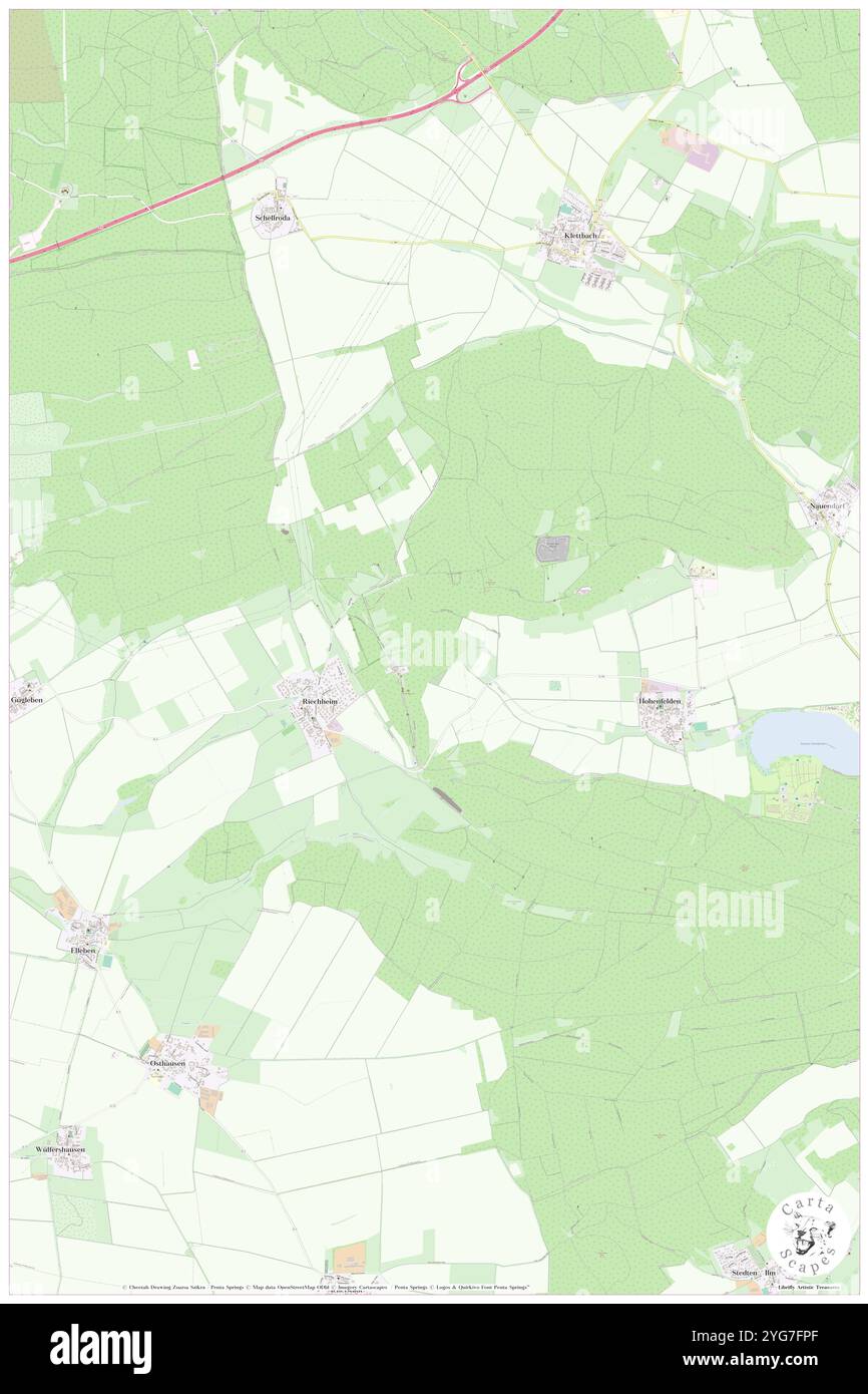 Katzenberg, Deutschland, Thüringen, N 50 52' 59''', N 11 7' 59''', Karte, Karte, Karte 2024 veröffentlicht. Erkunden Sie Cartascapes, eine Karte, die die vielfältigen Landschaften, Kulturen und Ökosysteme der Erde enthüllt. Reisen Sie durch Zeit und Raum und entdecken Sie die Verflechtungen der Vergangenheit, Gegenwart und Zukunft unseres Planeten. Stockfoto