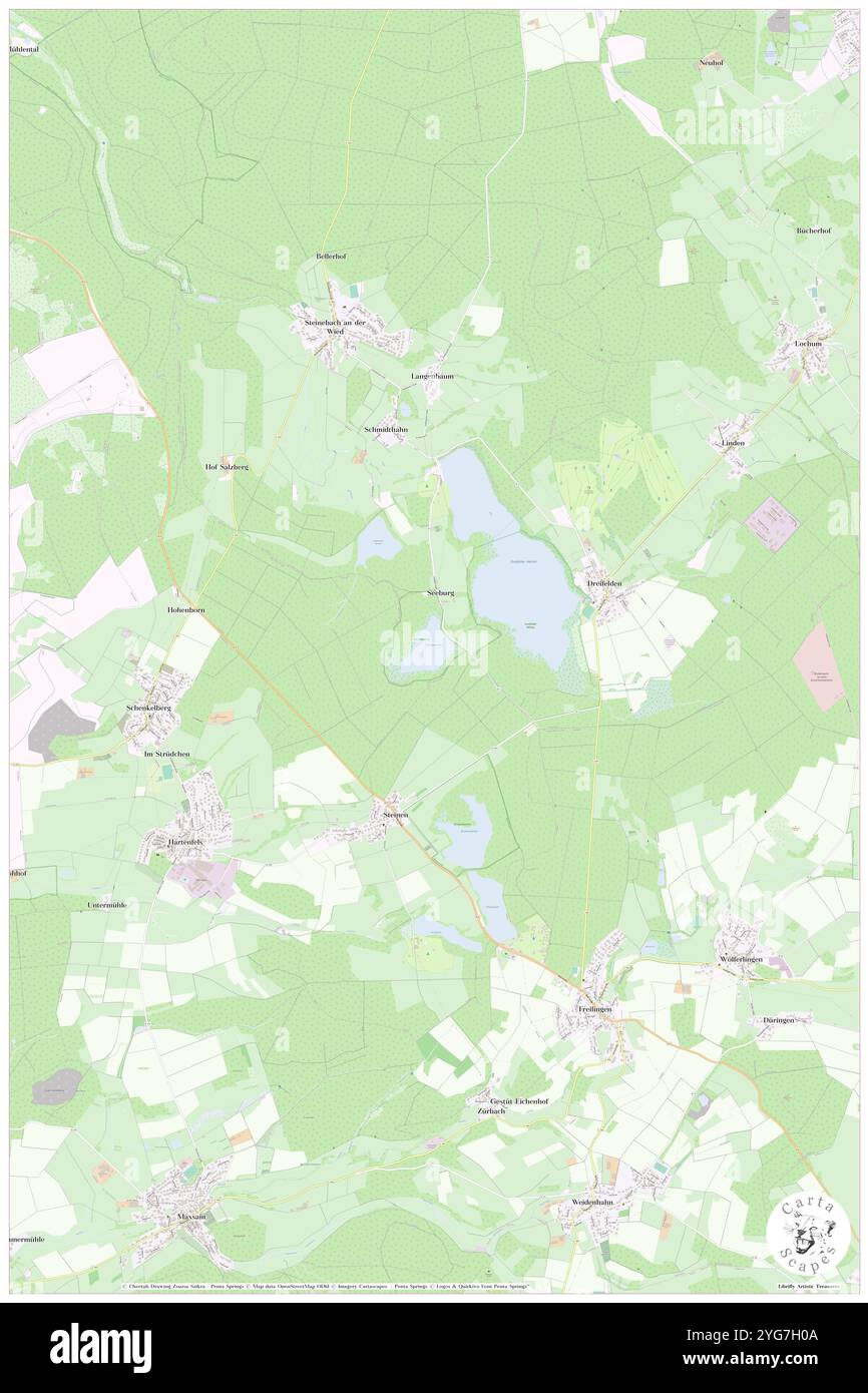 Haidenweiher, DE, Deutschland, Rheinland-Pfalz, N 50 35' 10'', N 7 48' 54''', Karte, Kartenausgabe 2024. Erkunden Sie Cartascapes, eine Karte, die die vielfältigen Landschaften, Kulturen und Ökosysteme der Erde enthüllt. Reisen Sie durch Zeit und Raum und entdecken Sie die Verflechtungen der Vergangenheit, Gegenwart und Zukunft unseres Planeten. Stockfoto