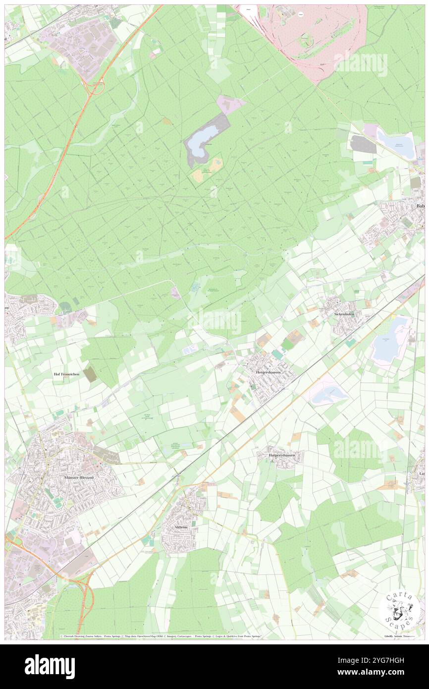 Hergershausen, Regierungsbezirk Kassel, DE, Deutschland, Hessen, n 51 1' 41'', N 9 41' 45'', Karte, Cartascapes Map, veröffentlicht 2024. Erkunden Sie Cartascapes, eine Karte, die die vielfältigen Landschaften, Kulturen und Ökosysteme der Erde enthüllt. Reisen Sie durch Zeit und Raum und entdecken Sie die Verflechtungen der Vergangenheit, Gegenwart und Zukunft unseres Planeten. Stockfoto