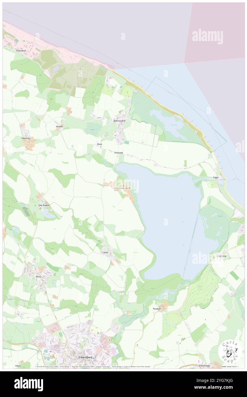 Waterneverstorf, DE, Deutschland, Schleswig-Holstein, N 54 20' 3'', N 10 36' 23''', Karte, Cartascapes Map veröffentlicht 2024. Erkunden Sie Cartascapes, eine Karte, die die vielfältigen Landschaften, Kulturen und Ökosysteme der Erde enthüllt. Reisen Sie durch Zeit und Raum und entdecken Sie die Verflechtungen der Vergangenheit, Gegenwart und Zukunft unseres Planeten. Stockfoto