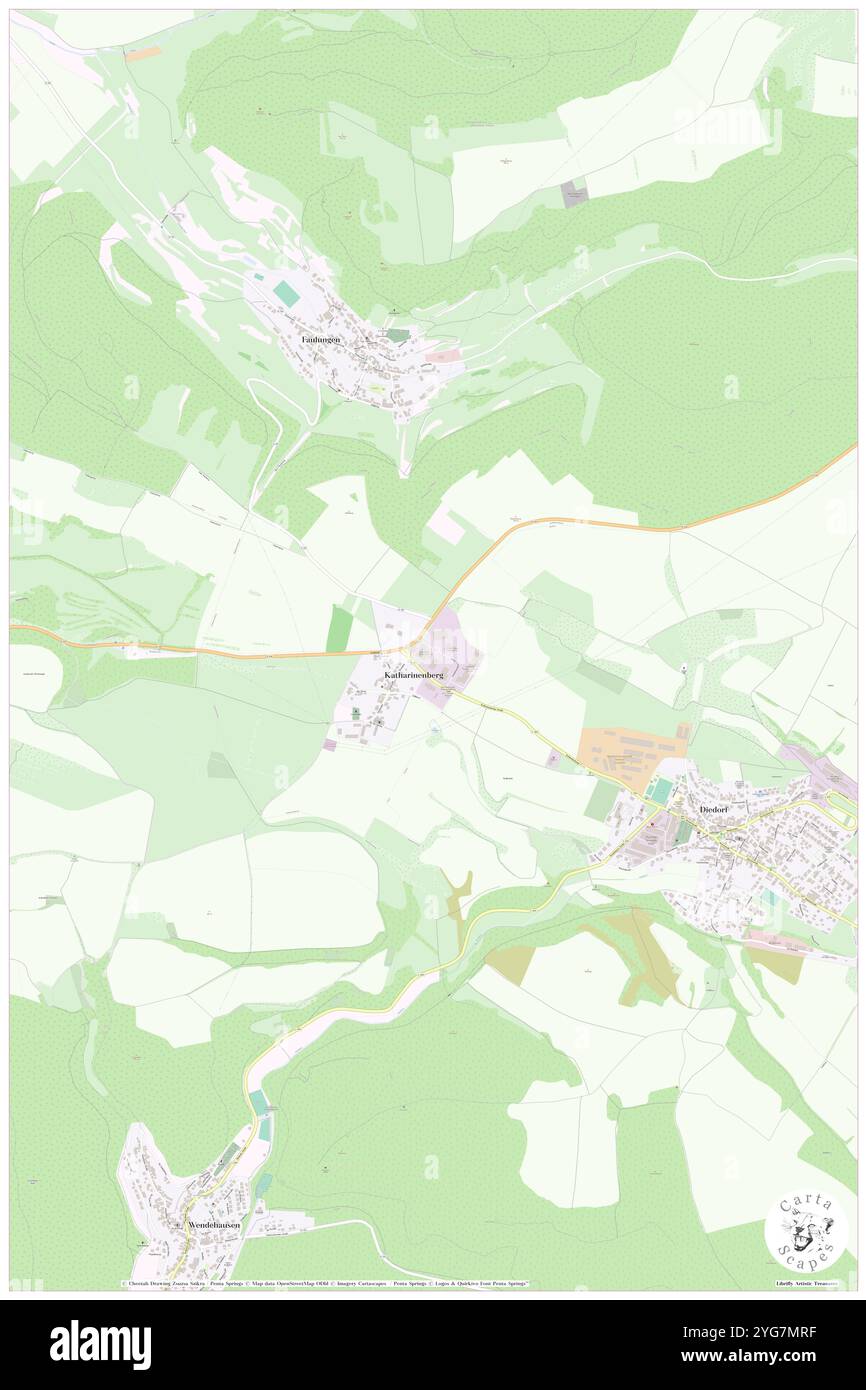 Katharinenberg, Deutschland, Thüringen, N 51 10' 59''', N 10 16' 0''', Karte, Cartascapes Map, veröffentlicht 2024. Erkunden Sie Cartascapes, eine Karte, die die vielfältigen Landschaften, Kulturen und Ökosysteme der Erde enthüllt. Reisen Sie durch Zeit und Raum und entdecken Sie die Verflechtungen der Vergangenheit, Gegenwart und Zukunft unseres Planeten. Stockfoto