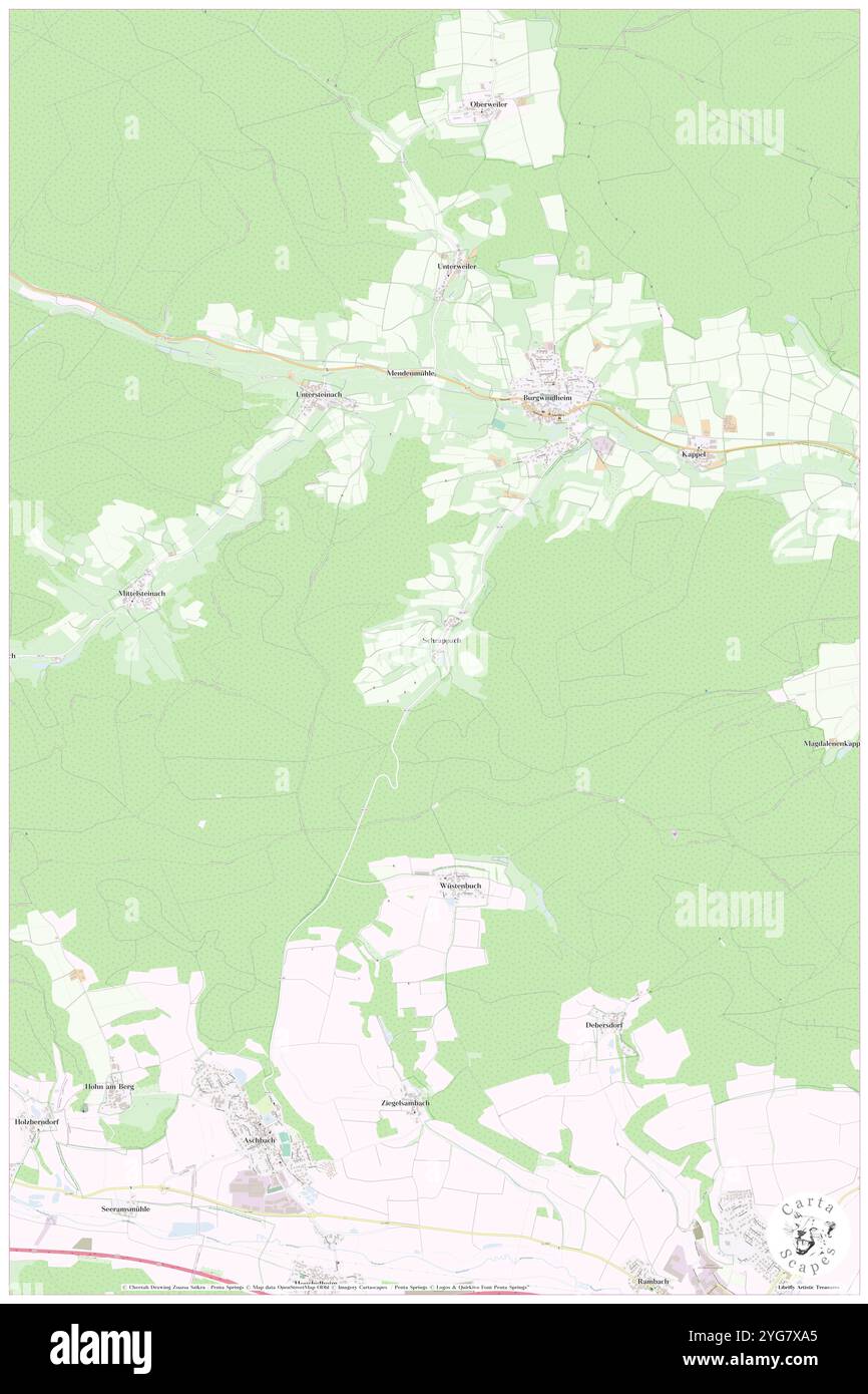 Schrappach, Oberfranken, DE, Deutschland, Bayern, n 49 48' 32''', N 10 34' 57''', Karte, Cartascapes Map, veröffentlicht 2024. Erkunden Sie Cartascapes, eine Karte, die die vielfältigen Landschaften, Kulturen und Ökosysteme der Erde enthüllt. Reisen Sie durch Zeit und Raum und entdecken Sie die Verflechtungen der Vergangenheit, Gegenwart und Zukunft unseres Planeten. Stockfoto