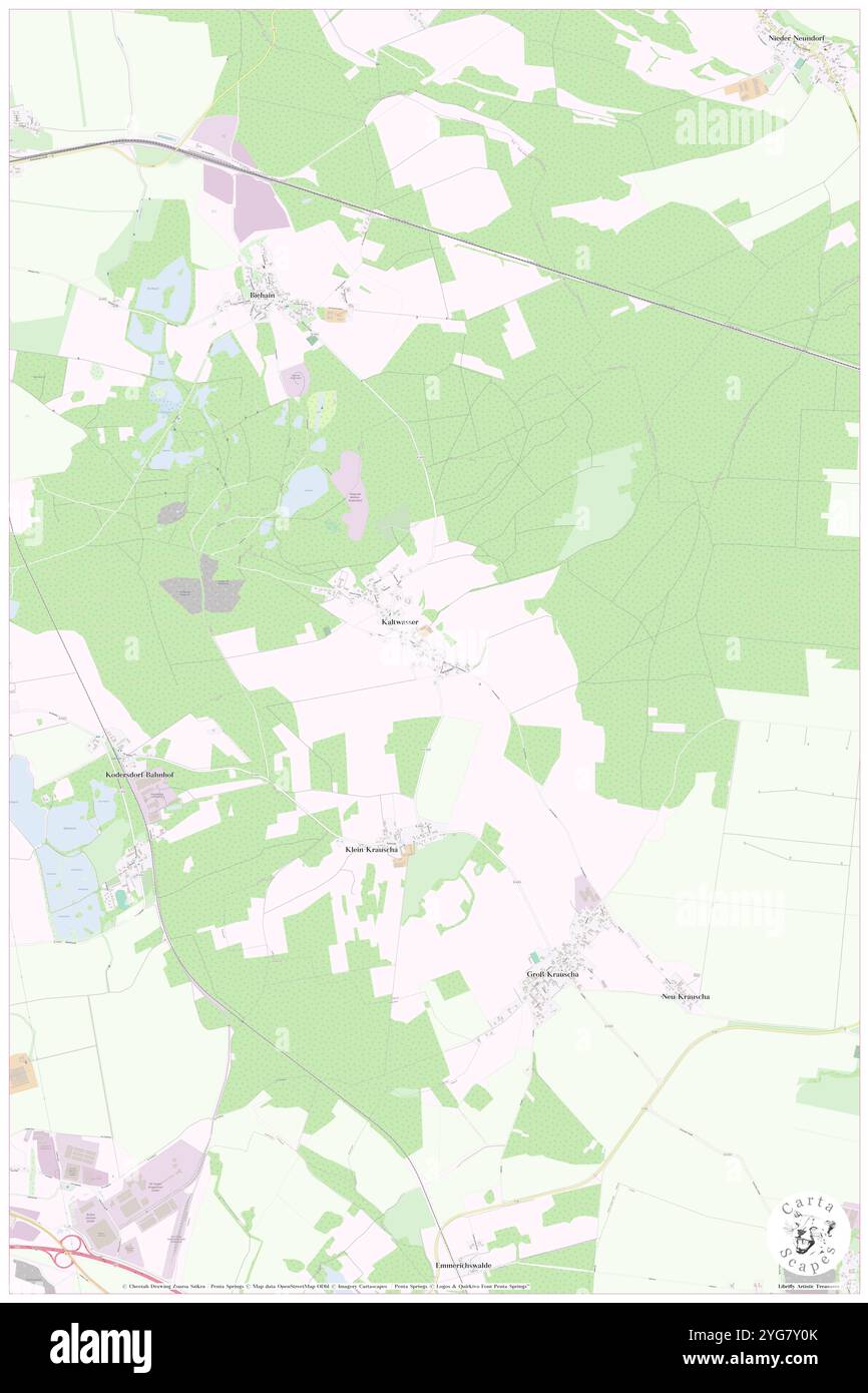 Kaltwasser, DE, Deutschland, Sachsen, N 51 16' 2'', N 14 57' 13''', Karte, Cartascapes Map, veröffentlicht 2024. Erkunden Sie Cartascapes, eine Karte, die die vielfältigen Landschaften, Kulturen und Ökosysteme der Erde enthüllt. Reisen Sie durch Zeit und Raum und entdecken Sie die Verflechtungen der Vergangenheit, Gegenwart und Zukunft unseres Planeten. Stockfoto