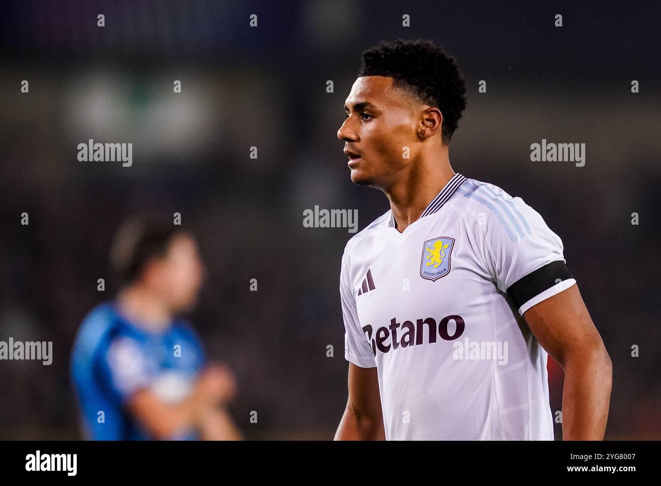 Brügge, Belgien. November 2024. BRÜGGE, BELGIEN - 6. NOVEMBER: Ollie Watkins von Aston Villa FC sieht beim Spiel der UEFA Champions League 2024/25 Phase MD4 zwischen Club Brugge KV und Aston Villa FC im Jan Breydelstadion am 6. November 2024 in Brügge, Belgien, an. (Foto: Rene Nijhuis/MB Media) Credit: MB Media Solutions/Alamy Live News Stockfoto