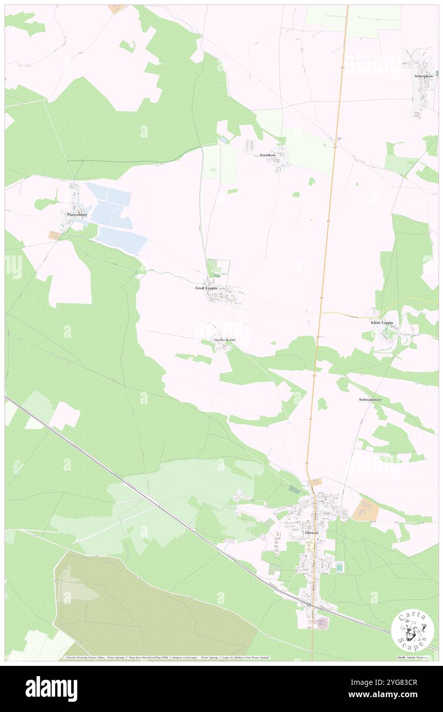 Storbeckshof, Deutschland, Brandenburg, N 52 56' 29'', N 12 3' 49'', Karte, Cartascapes Map, veröffentlicht 2024. Erkunden Sie Cartascapes, eine Karte, die die vielfältigen Landschaften, Kulturen und Ökosysteme der Erde enthüllt. Reisen Sie durch Zeit und Raum und entdecken Sie die Verflechtungen der Vergangenheit, Gegenwart und Zukunft unseres Planeten. Stockfoto