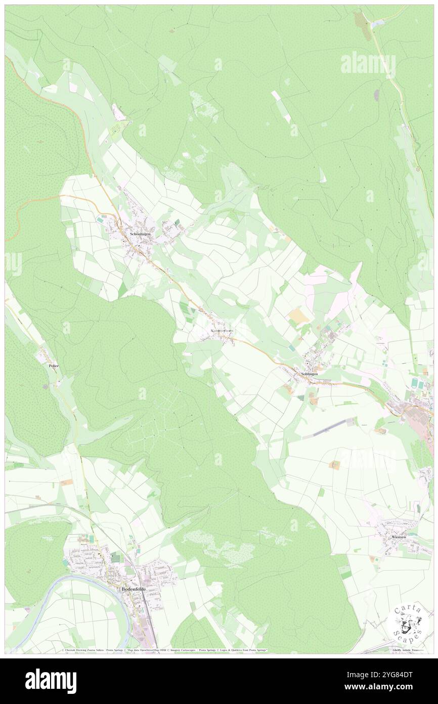 Kammerborn, DE, Deutschland, Niedersachsen, N 51 40' 35''', N 9 34' 45''', Karte, Cartascapes Map, veröffentlicht 2024. Erkunden Sie Cartascapes, eine Karte, die die vielfältigen Landschaften, Kulturen und Ökosysteme der Erde enthüllt. Reisen Sie durch Zeit und Raum und entdecken Sie die Verflechtungen der Vergangenheit, Gegenwart und Zukunft unseres Planeten. Stockfoto