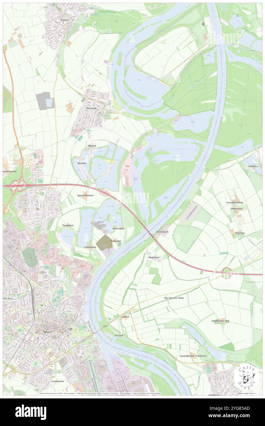 Deutschhof, DE, Deutschland, Rheinland-Pfalz, N 49 21' 0''', N 8 28' 0''', Karte, Kartenausgabe 2024. Erkunden Sie Cartascapes, eine Karte, die die vielfältigen Landschaften, Kulturen und Ökosysteme der Erde enthüllt. Reisen Sie durch Zeit und Raum und entdecken Sie die Verflechtungen der Vergangenheit, Gegenwart und Zukunft unseres Planeten. Stockfoto