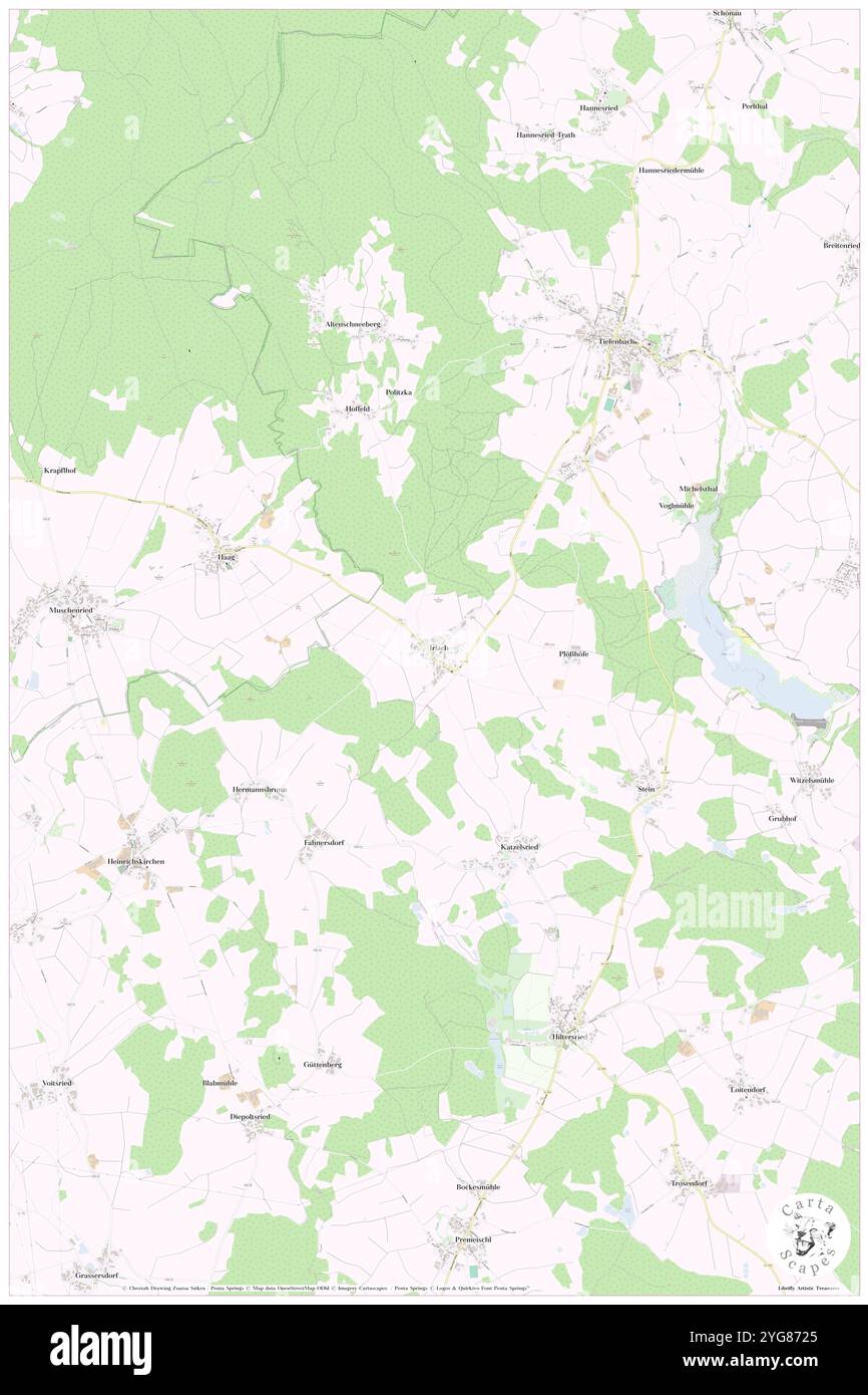 Irlach, Oberpfalz, Deutschland, Bayern, n 49 24' 48''', N 12 33' 42''', Karte, Cartascapes Map, veröffentlicht 2024. Erkunden Sie Cartascapes, eine Karte, die die vielfältigen Landschaften, Kulturen und Ökosysteme der Erde enthüllt. Reisen Sie durch Zeit und Raum und entdecken Sie die Verflechtungen der Vergangenheit, Gegenwart und Zukunft unseres Planeten. Stockfoto