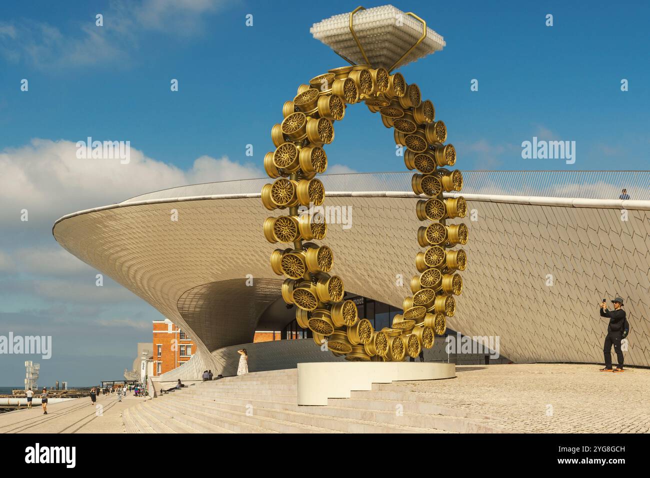 MAAT – Museum of Art, Architecture and Technology ist der neue Kulturvorschlag für die Stadt Lissabon, EDP Foundation Art Collection. Portugal, Europa. Stockfoto