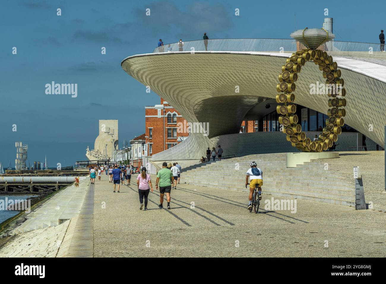 MAAT – Museum of Art, Architecture and Technology ist der neue Kulturvorschlag für die Stadt Lissabon, EDP Foundation Art Collection. Portugal, Europa. Stockfoto