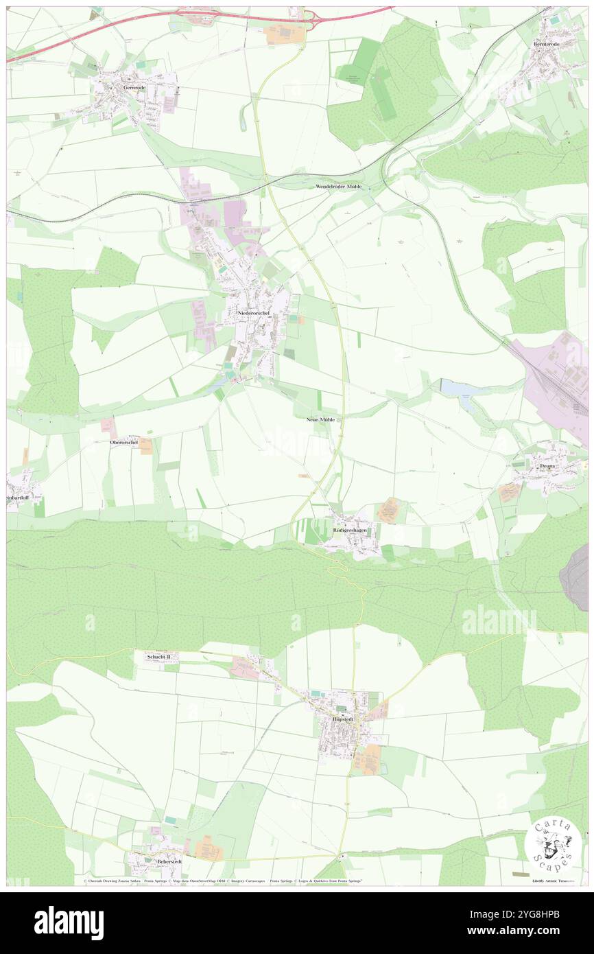 Galgenberg, DE, Deutschland, Thüringen, N 51 21' 23''', N 10 25' 58''', Karte, Cartascapes Map veröffentlicht 2024. Erkunden Sie Cartascapes, eine Karte, die die vielfältigen Landschaften, Kulturen und Ökosysteme der Erde enthüllt. Reisen Sie durch Zeit und Raum und entdecken Sie die Verflechtungen der Vergangenheit, Gegenwart und Zukunft unseres Planeten. Stockfoto