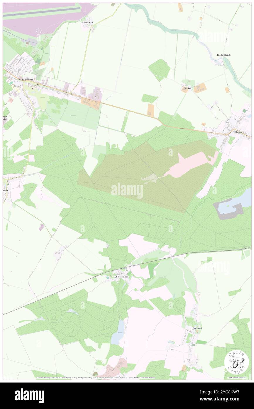 Wulkower Forst, Deutschland, Brandenburg, N 52 34' 8''', N 14 16' 45''', Karte, Cartascapes Map, veröffentlicht 2024. Erkunden Sie Cartascapes, eine Karte, die die vielfältigen Landschaften, Kulturen und Ökosysteme der Erde enthüllt. Reisen Sie durch Zeit und Raum und entdecken Sie die Verflechtungen der Vergangenheit, Gegenwart und Zukunft unseres Planeten. Stockfoto