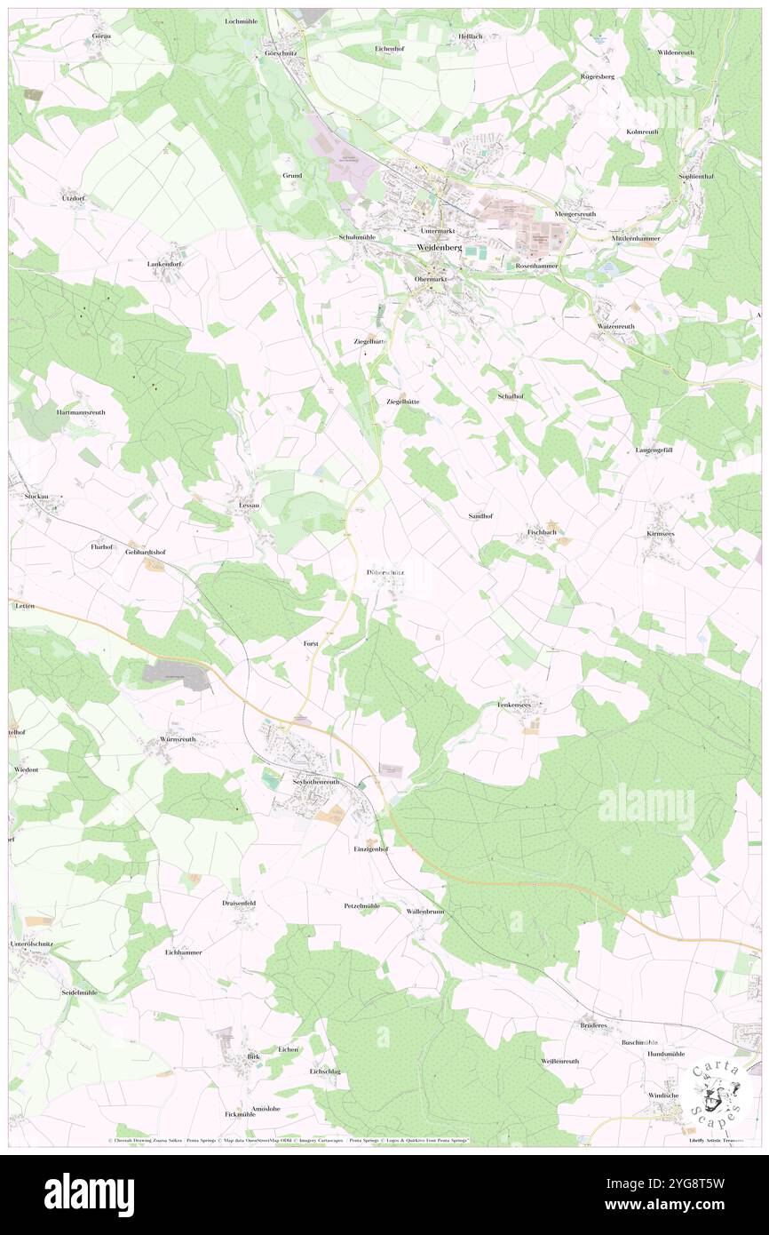 Doberschutz, Oberfranken, Deutschland, Bayern, n 49 54' 40''', N 11 42' 54''', Karte, Cartascapes Map, veröffentlicht 2024. Erkunden Sie Cartascapes, eine Karte, die die vielfältigen Landschaften, Kulturen und Ökosysteme der Erde enthüllt. Reisen Sie durch Zeit und Raum und entdecken Sie die Verflechtungen der Vergangenheit, Gegenwart und Zukunft unseres Planeten. Stockfoto