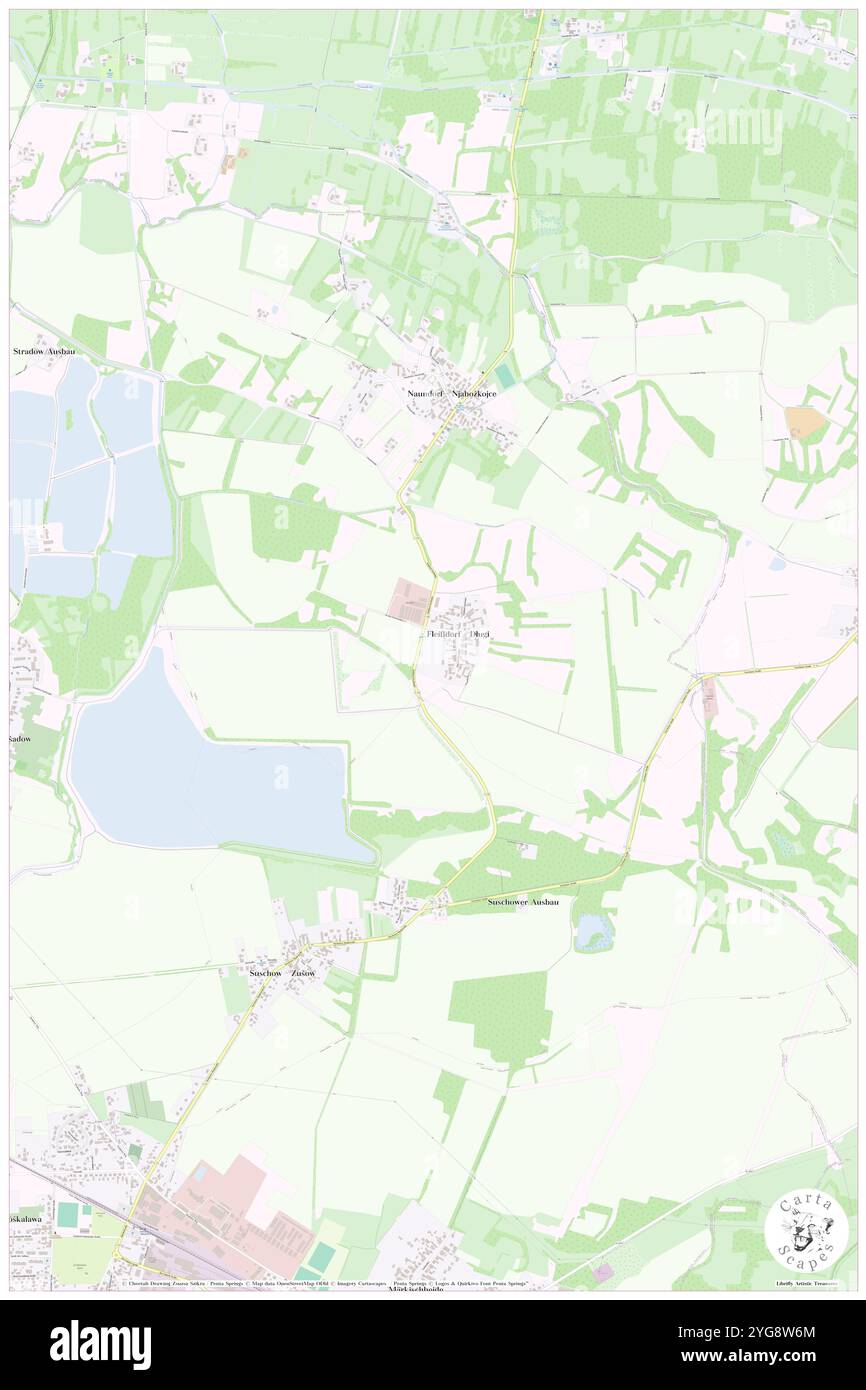 Fleissdorf, Deutschland, Brandenburg, N 51 48' 37''', N 14 6' 3''', Karte, Cartascapes Map, veröffentlicht 2024. Erkunden Sie Cartascapes, eine Karte, die die vielfältigen Landschaften, Kulturen und Ökosysteme der Erde enthüllt. Reisen Sie durch Zeit und Raum und entdecken Sie die Verflechtungen der Vergangenheit, Gegenwart und Zukunft unseres Planeten. Stockfoto