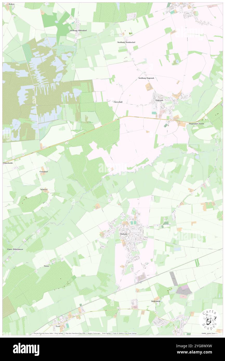 Willahermoor, DE, Deutschland, Niedersachsen, N 53 31' 46''', N 9 17' 41''', Karte, Cartascapes Map 2024 veröffentlicht. Erkunden Sie Cartascapes, eine Karte, die die vielfältigen Landschaften, Kulturen und Ökosysteme der Erde enthüllt. Reisen Sie durch Zeit und Raum und entdecken Sie die Verflechtungen der Vergangenheit, Gegenwart und Zukunft unseres Planeten. Stockfoto