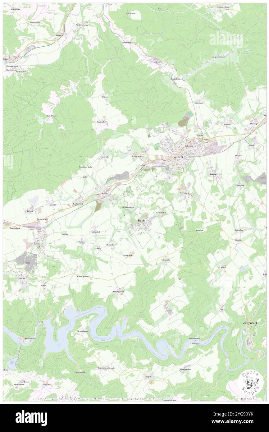 Brandenstein, Deutschland, Thüringen, N 50 40' 13''', N 11 33' 24''', Karte, Cartascapes Map, veröffentlicht 2024. Erkunden Sie Cartascapes, eine Karte, die die vielfältigen Landschaften, Kulturen und Ökosysteme der Erde enthüllt. Reisen Sie durch Zeit und Raum und entdecken Sie die Verflechtungen der Vergangenheit, Gegenwart und Zukunft unseres Planeten. Stockfoto