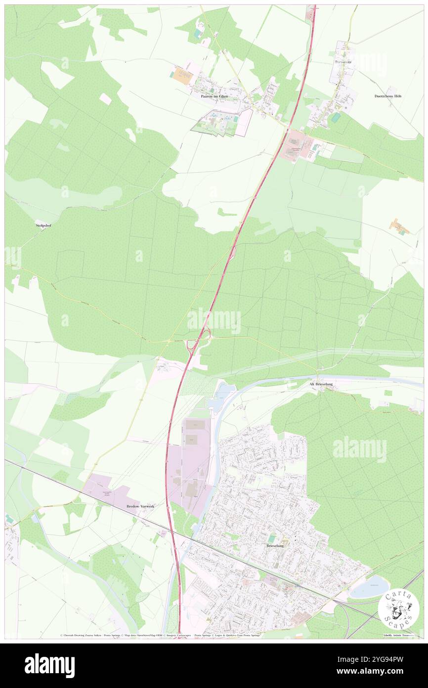 Knuppelberge, DE, Deutschland, Brandenburg, N 52 37' 15'', N 12 58' 52''', Karte, Cartascapes Map 2024 veröffentlicht. Erkunden Sie Cartascapes, eine Karte, die die vielfältigen Landschaften, Kulturen und Ökosysteme der Erde enthüllt. Reisen Sie durch Zeit und Raum und entdecken Sie die Verflechtungen der Vergangenheit, Gegenwart und Zukunft unseres Planeten. Stockfoto