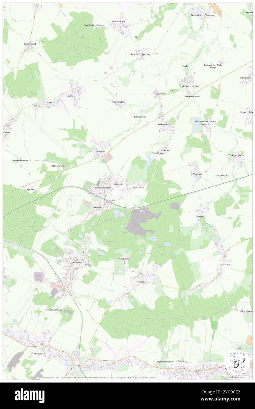 Birkenrode, DE, Deutschland, Sachsen, N 51 8' 32''', N 14 15' 18''', Karte, Cartascapes Map, veröffentlicht 2024. Erkunden Sie Cartascapes, eine Karte, die die vielfältigen Landschaften, Kulturen und Ökosysteme der Erde enthüllt. Reisen Sie durch Zeit und Raum und entdecken Sie die Verflechtungen der Vergangenheit, Gegenwart und Zukunft unseres Planeten. Stockfoto