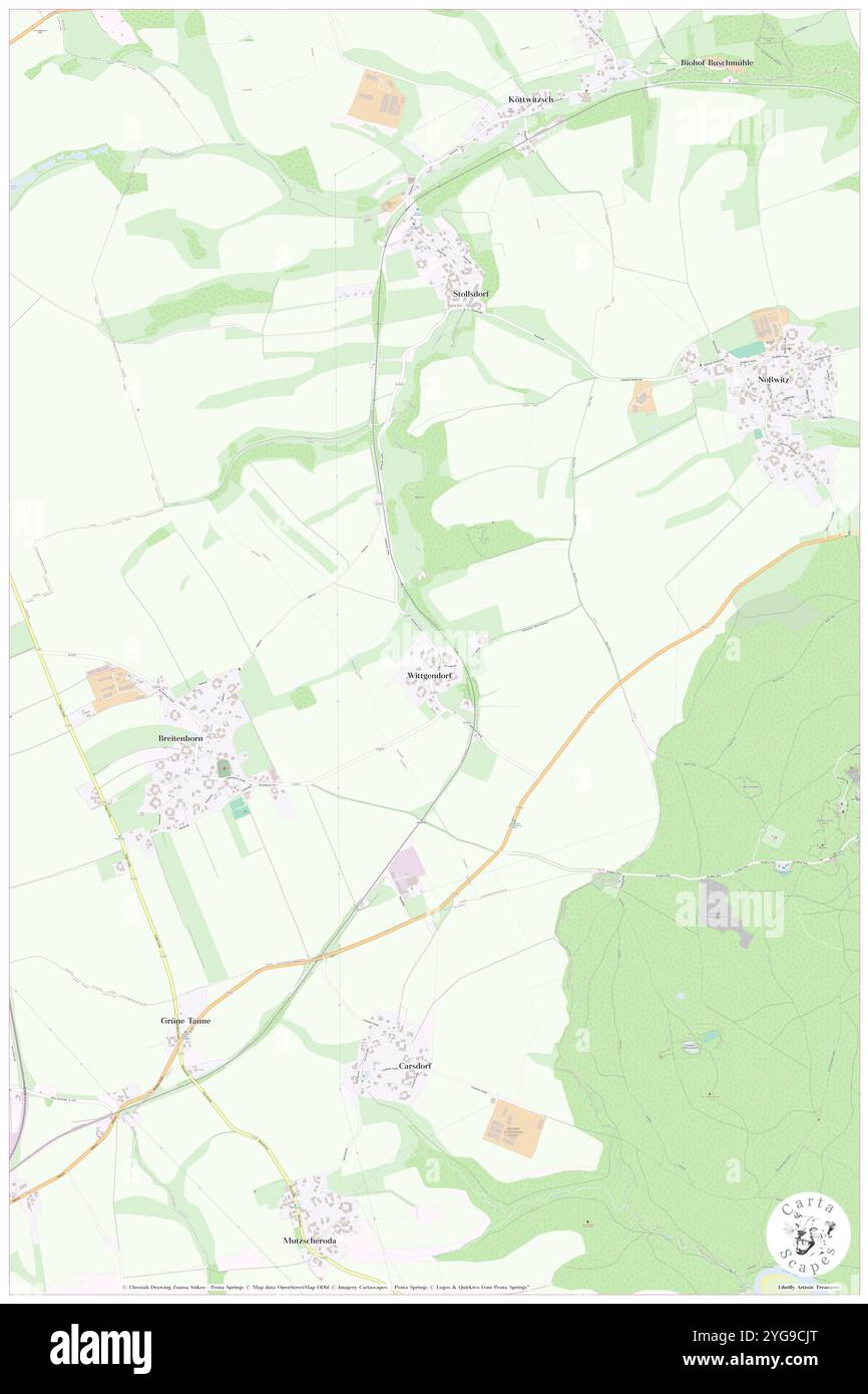 Wittgendorf, DE, Deutschland, Sachsen, N 50 56' 44''', N 14 50' 10''', Karte, Cartascapes Map 2024 veröffentlicht. Erkunden Sie Cartascapes, eine Karte, die die vielfältigen Landschaften, Kulturen und Ökosysteme der Erde enthüllt. Reisen Sie durch Zeit und Raum und entdecken Sie die Verflechtungen der Vergangenheit, Gegenwart und Zukunft unseres Planeten. Stockfoto