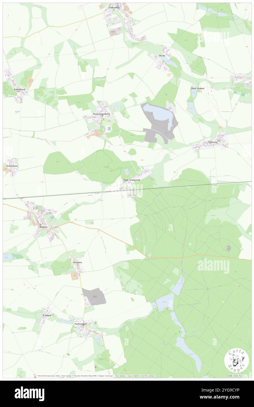 Bahnhof Dornreichenbach, DE, Deutschland, Sachsen, N 51 21' 4''', N 12 52' 34''', Karte, Cartascapes Map 2024 veröffentlicht. Erkunden Sie Cartascapes, eine Karte, die die vielfältigen Landschaften, Kulturen und Ökosysteme der Erde enthüllt. Reisen Sie durch Zeit und Raum und entdecken Sie die Verflechtungen der Vergangenheit, Gegenwart und Zukunft unseres Planeten. Stockfoto