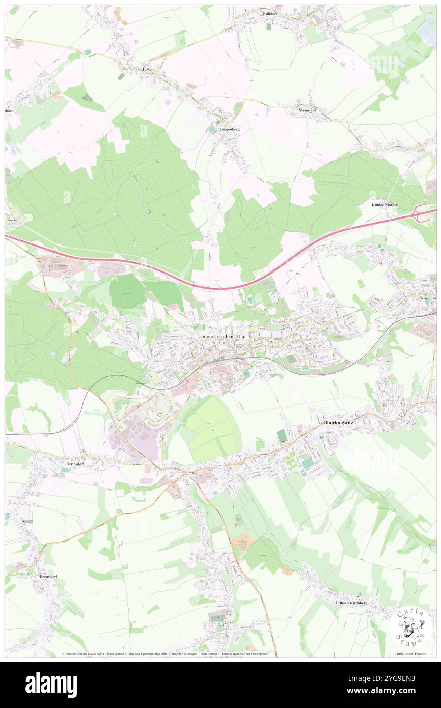 Hohenstein, DE, Deutschland, Sachsen, N 50 48' 10''', N 12 42' 24''', Karte, Cartascapes Map, veröffentlicht 2024. Erkunden Sie Cartascapes, eine Karte, die die vielfältigen Landschaften, Kulturen und Ökosysteme der Erde enthüllt. Reisen Sie durch Zeit und Raum und entdecken Sie die Verflechtungen der Vergangenheit, Gegenwart und Zukunft unseres Planeten. Stockfoto