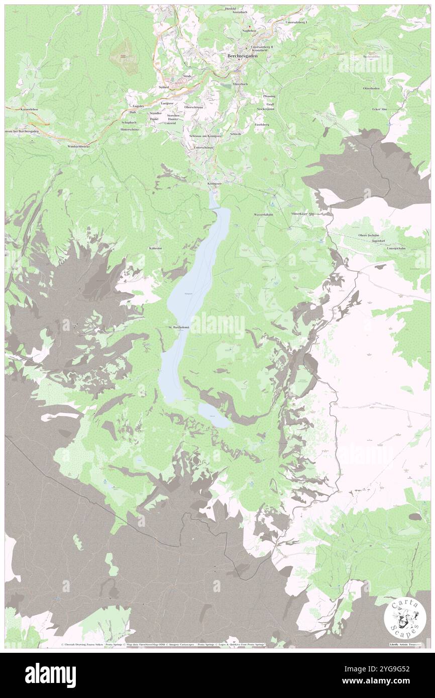 Schoenau am Königssee, Oberbayern, DE, Deutschland, Bayern, n 47 36' 1'', N 12 59' 13'', Karte, Cartascapes Map, veröffentlicht 2024. Erkunden Sie Cartascapes, eine Karte, die die vielfältigen Landschaften, Kulturen und Ökosysteme der Erde enthüllt. Reisen Sie durch Zeit und Raum und entdecken Sie die Verflechtungen der Vergangenheit, Gegenwart und Zukunft unseres Planeten. Stockfoto